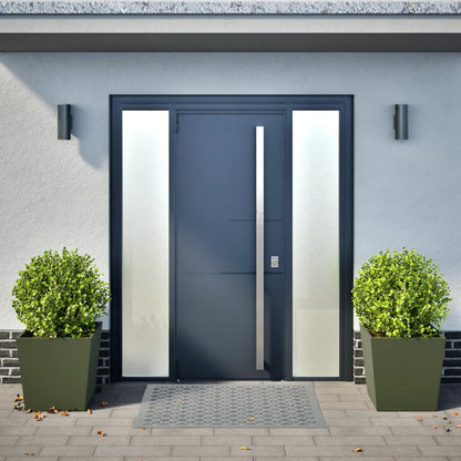 vidaXL Pflanzkübel 2 Stk. Olivgrün 50x50x50 Stahl