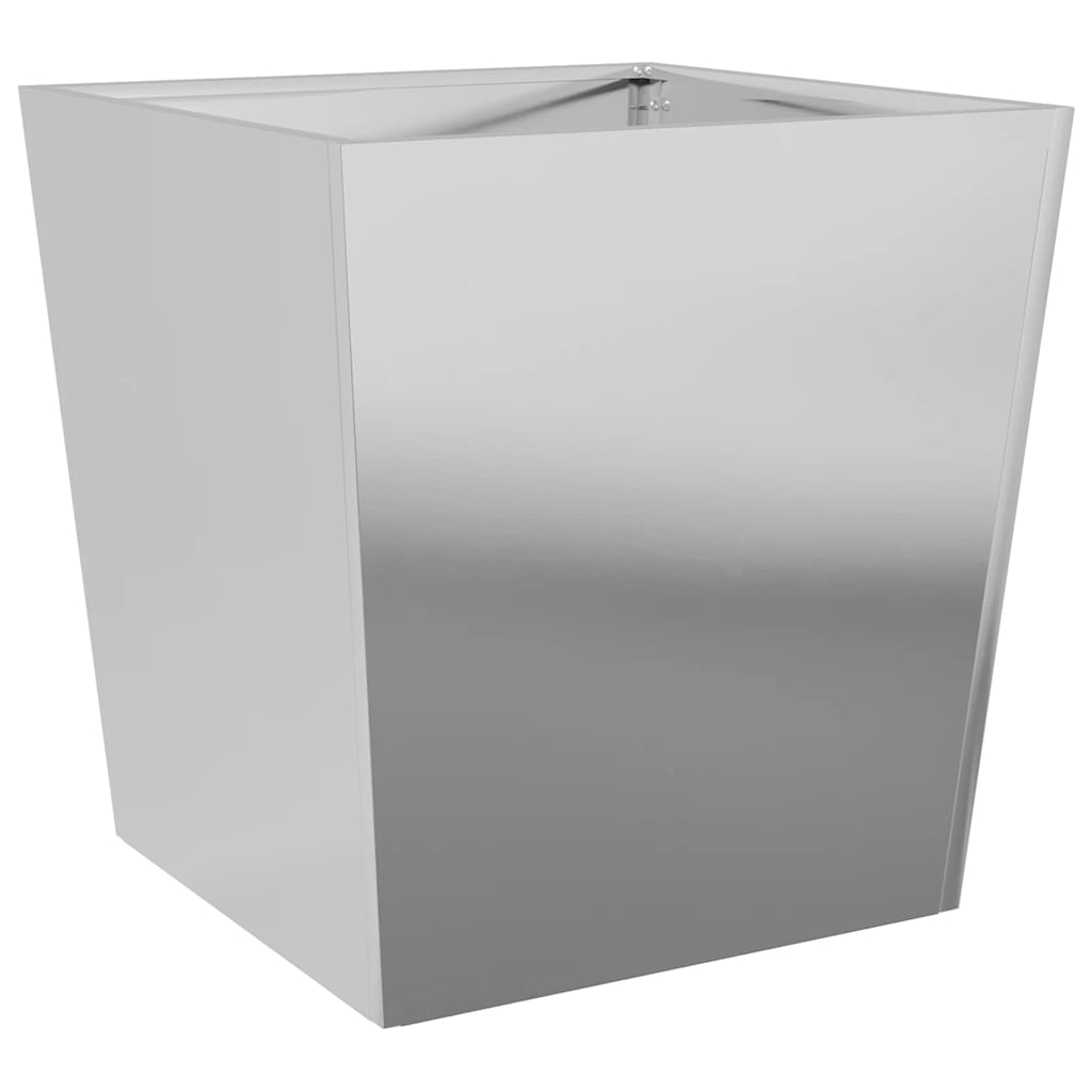 vidaXL Pflanzkübel 2 Stk. 50x50x50 cm Verzinkter Stahl