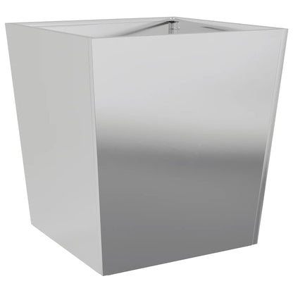 vidaXL Pflanzkübel 2 Stk. 50x50x50 cm Verzinkter Stahl