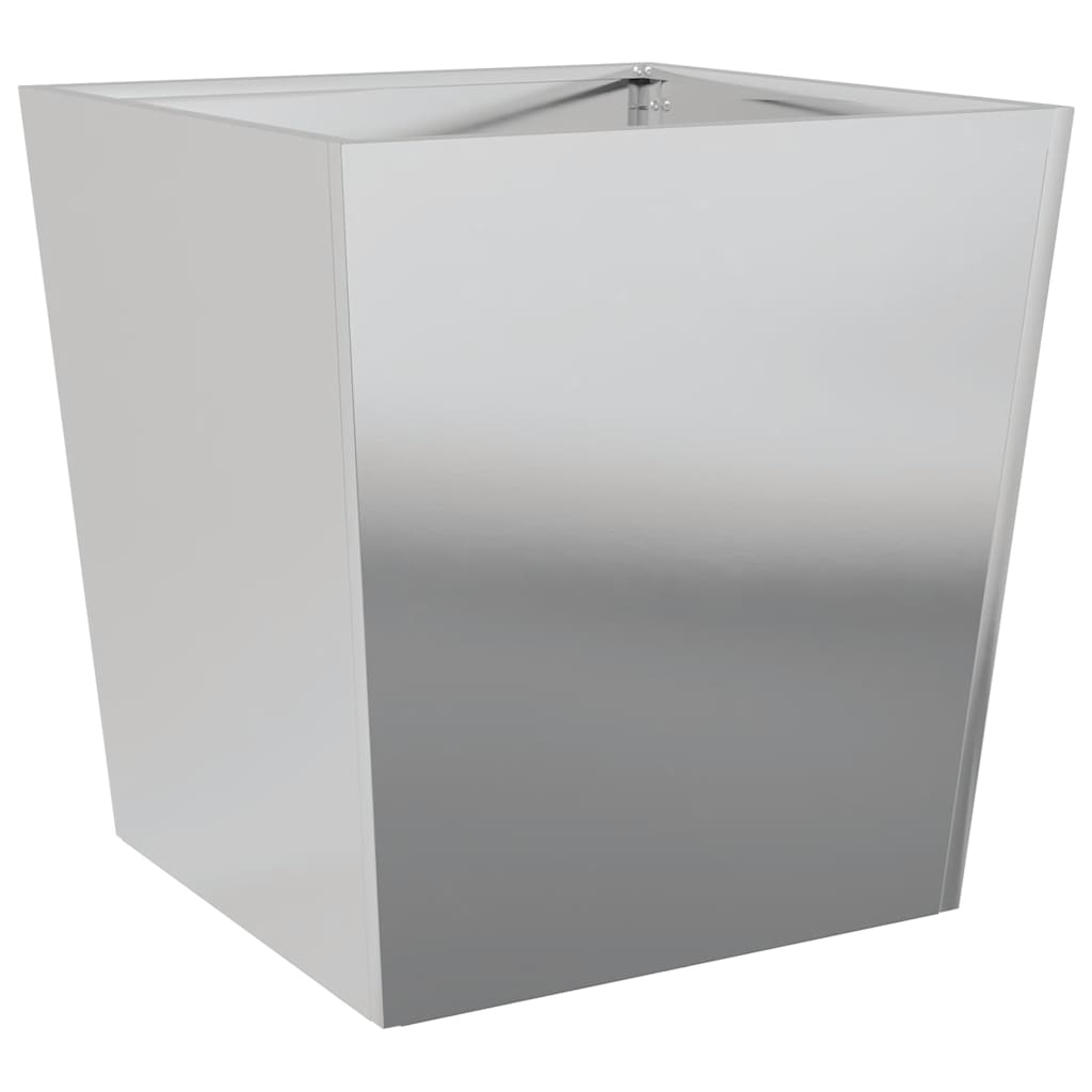 vidaXL Pflanzkübel 2 Stk. 50x50x50 cm Verzinkter Stahl