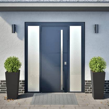vidaXL Jardinières 2 pcs. Noir 35x35x75 cm Acier