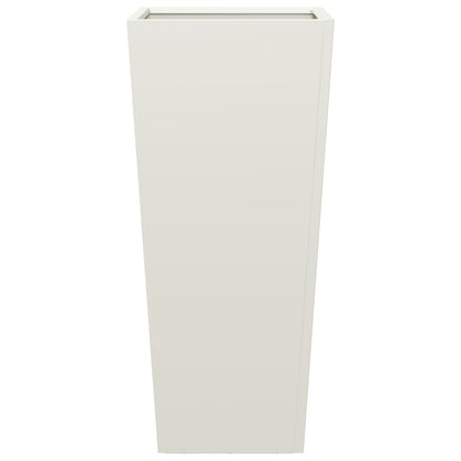 vidaXL Pflanzkübel 2 Stk. Weiß 35x35x75 cm Stahl