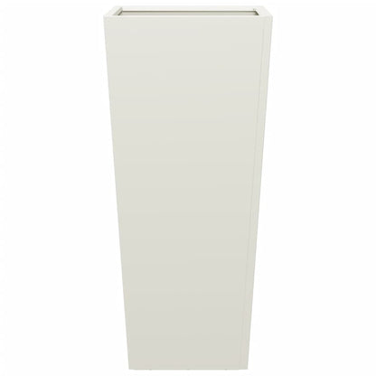 vidaXL Pflanzkübel 2 Stk. Weiß 35x35x75 cm Stahl
