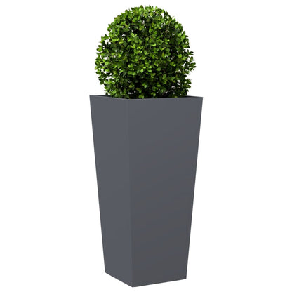 vidaXL Pflanzkübel Anthrazit 35x35x75 cm Stahl