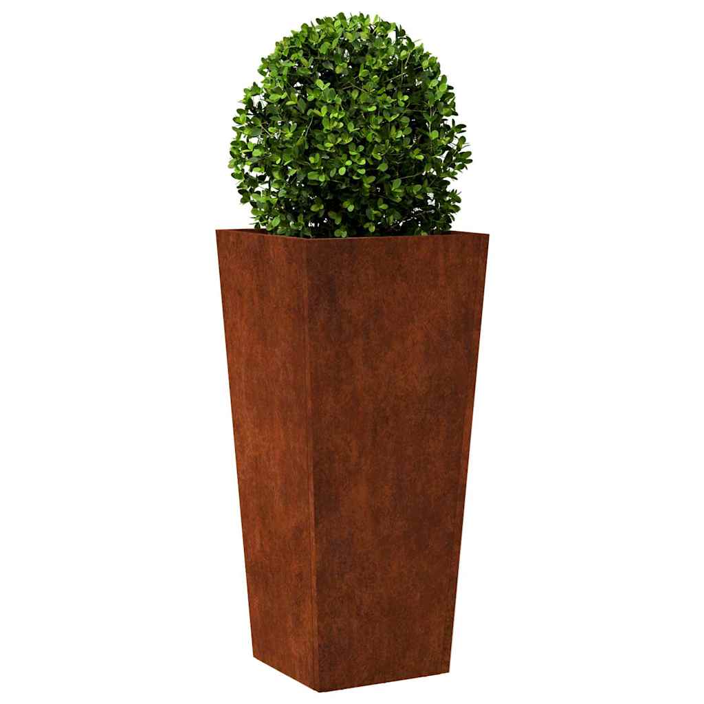 vidaXL Pflanzkübel 2 Stk. 35x35x75 cm Wetterfester Stahl