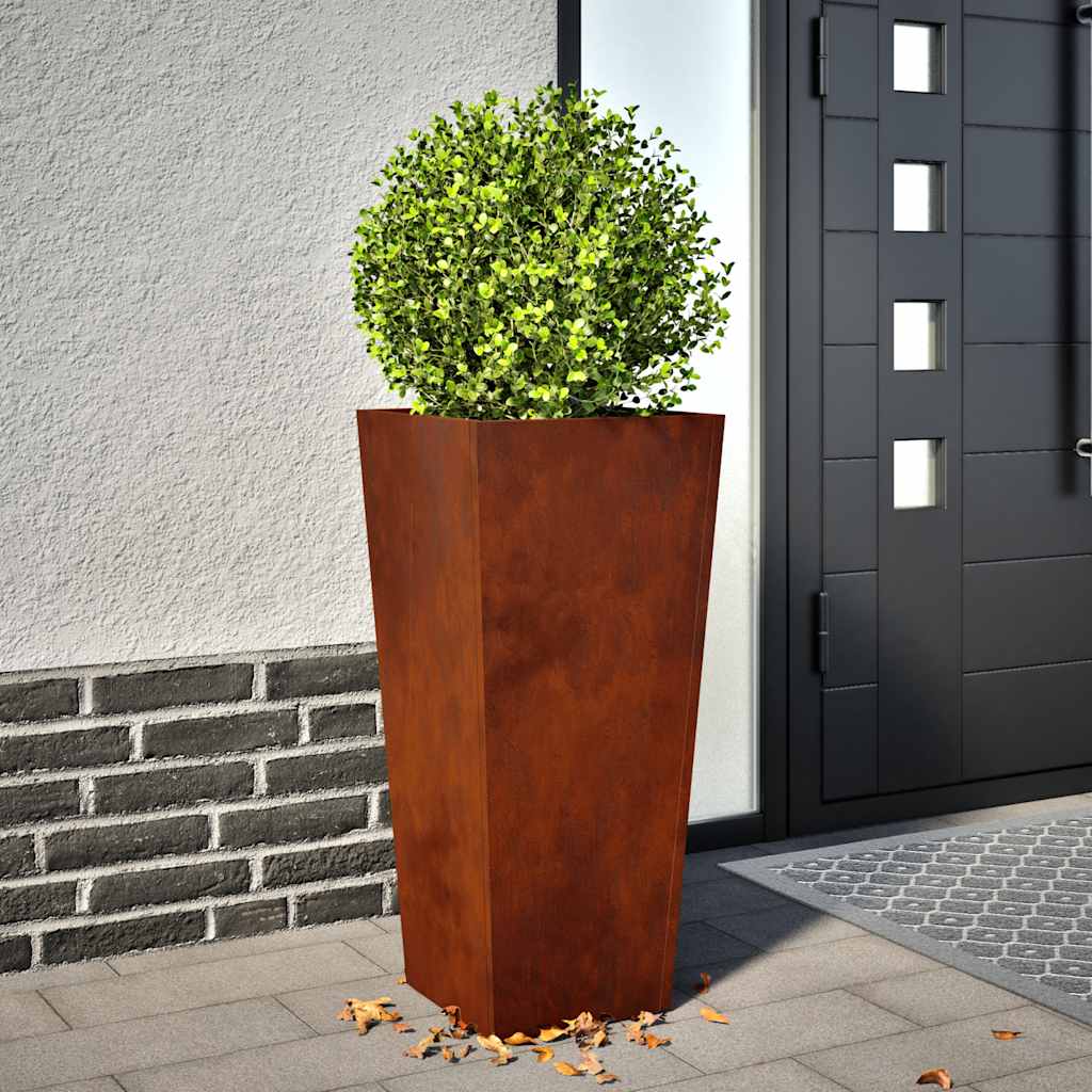 vidaXL Pflanzkübel 2 Stk. 35x35x75 cm Wetterfester Stahl