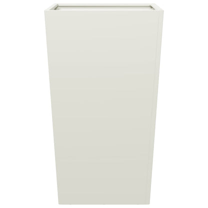 vidaXL Pflanzkübel 2 Stk. Weiß 45x45x75 cm Stahl