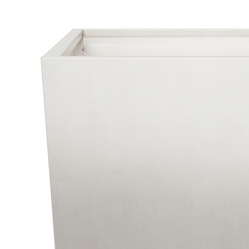 vidaXL Pflanzkübel 2 Stk. 45x45x75 cm Edelstahl