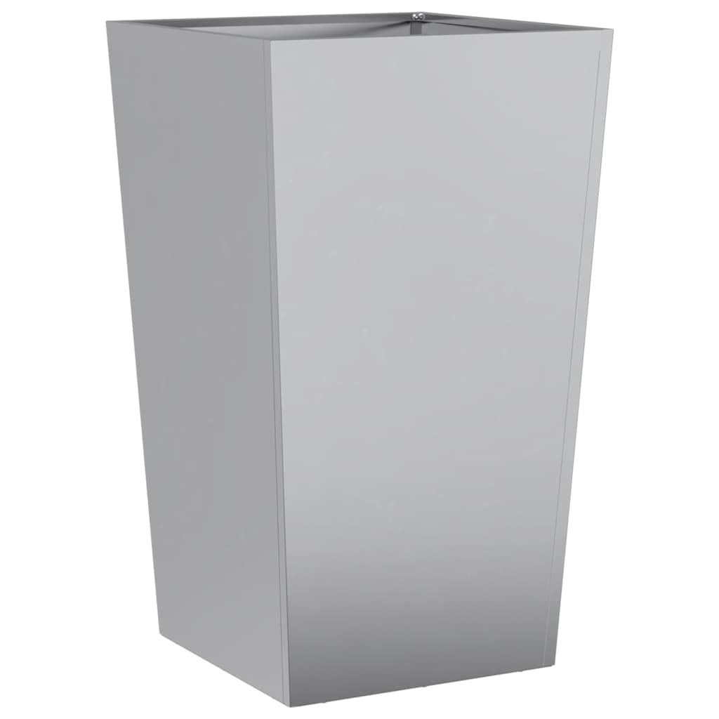 vidaXL Pflanzkübel 45x45x75 cm Verzinkter Stahl