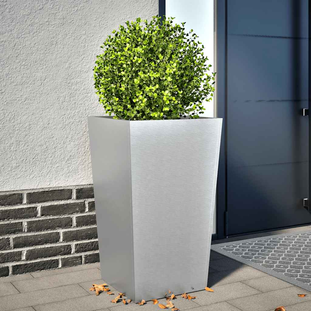 vidaXL Pflanzkübel 45x45x75 cm Verzinkter Stahl