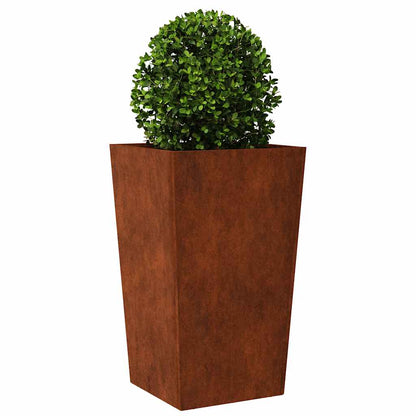vidaXL Pflanzkübel 2 Stk. 45x45x75 cm Wetterfester Stahl