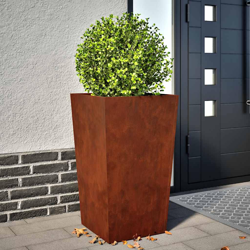 vidaXL Pflanzkübel 2 Stk. 45x45x75 cm Wetterfester Stahl