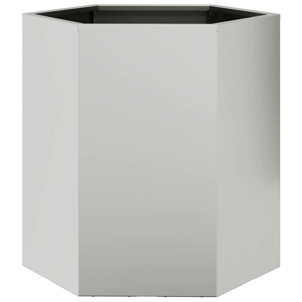 vidaXL Pflanzkübel 2 Stk. Sechseckig 46x40x45 cm Wetterfester Stahl