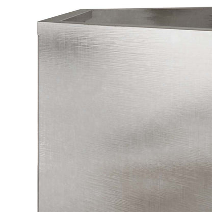 vidaXL Pflanzkübel Sechseckig 69x60x45 Edelstahl