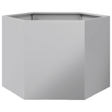 vidaXL Pflanzkübel Sechseckig 69x60x45 Verzinkter Stahl