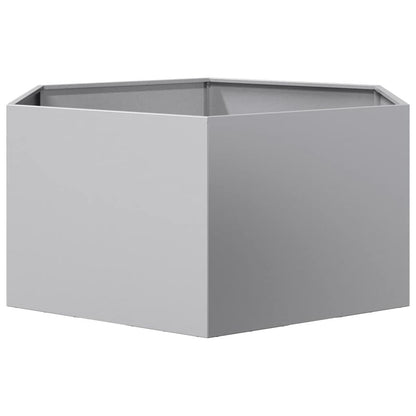 vidaXL Pflanzkübel Sechseckig 104x90x45 Verzinkter Stahl