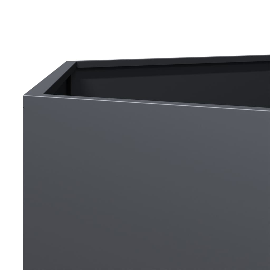 vidaXL Pflanzkübel Anthrazit Sechseckig 138x120x45 Stahl
