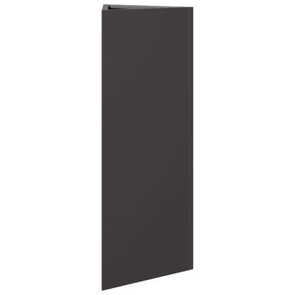 vidaXL Pflanzkübel 2 Stk. Schwarz Dreieckig 30x26x75 cm Stahl