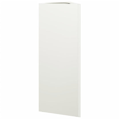 vidaXL Pflanzkübel 2 Stk. Weiß Dreieckig 30x26x75 cm Stahl