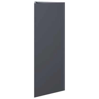 vidaXL Pflanzkübel 2 Stk. Anthrazit Dreieckig 30x26x75 cm Stahl