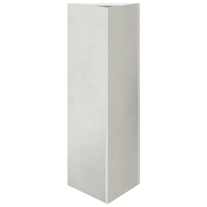 vidaXL Pflanzkübel 2 Stk. Dreieckig 30x26x75 cm Edelstahl