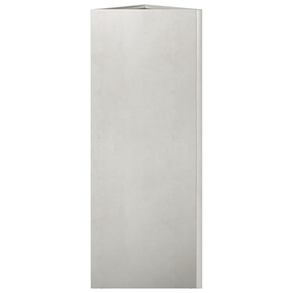 vidaXL Pflanzkübel 2 Stk. Dreieckig 30x26x75 cm Edelstahl