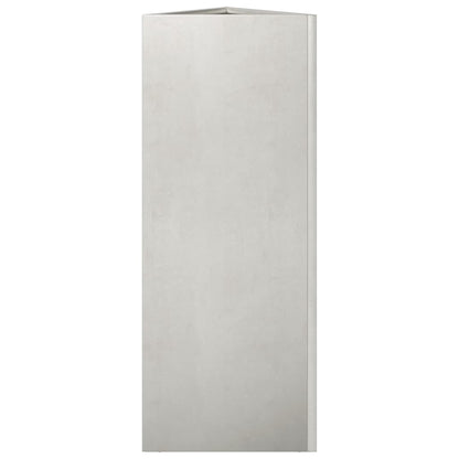vidaXL Pflanzkübel 2 Stk. Dreieckig 30x26x75 cm Edelstahl