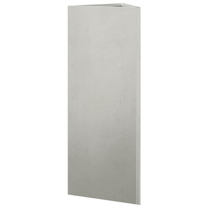 vidaXL Pflanzkübel 2 Stk. Dreieckig 30x26x75 cm Edelstahl
