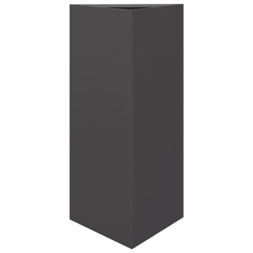 vidaXL Pflanzkübel Schwarz Dreieckig 40x34,5x70 cm Stahl