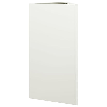 vidaXL Pflanzkübel Weiß Dreieckig 40x34,5x70 cm Stahl