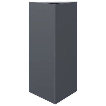 vidaXL Pflanzkübel Anthrazit Dreieckig 40x34,5x70 cm Stahl
