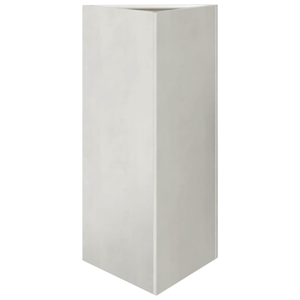 vidaXL Pflanzkübel Dreieckig 40x34,5x70 cm Edelstahl