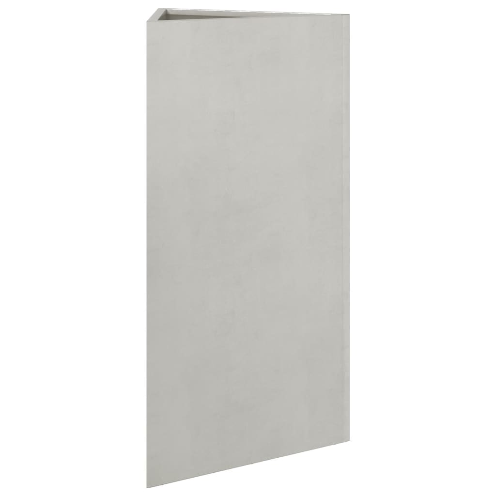 vidaXL Pflanzkübel Dreieckig 40x34,5x70 cm Edelstahl