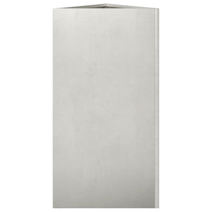 vidaXL Pflanzkübel Dreieckig 40x34,5x70 cm Edelstahl