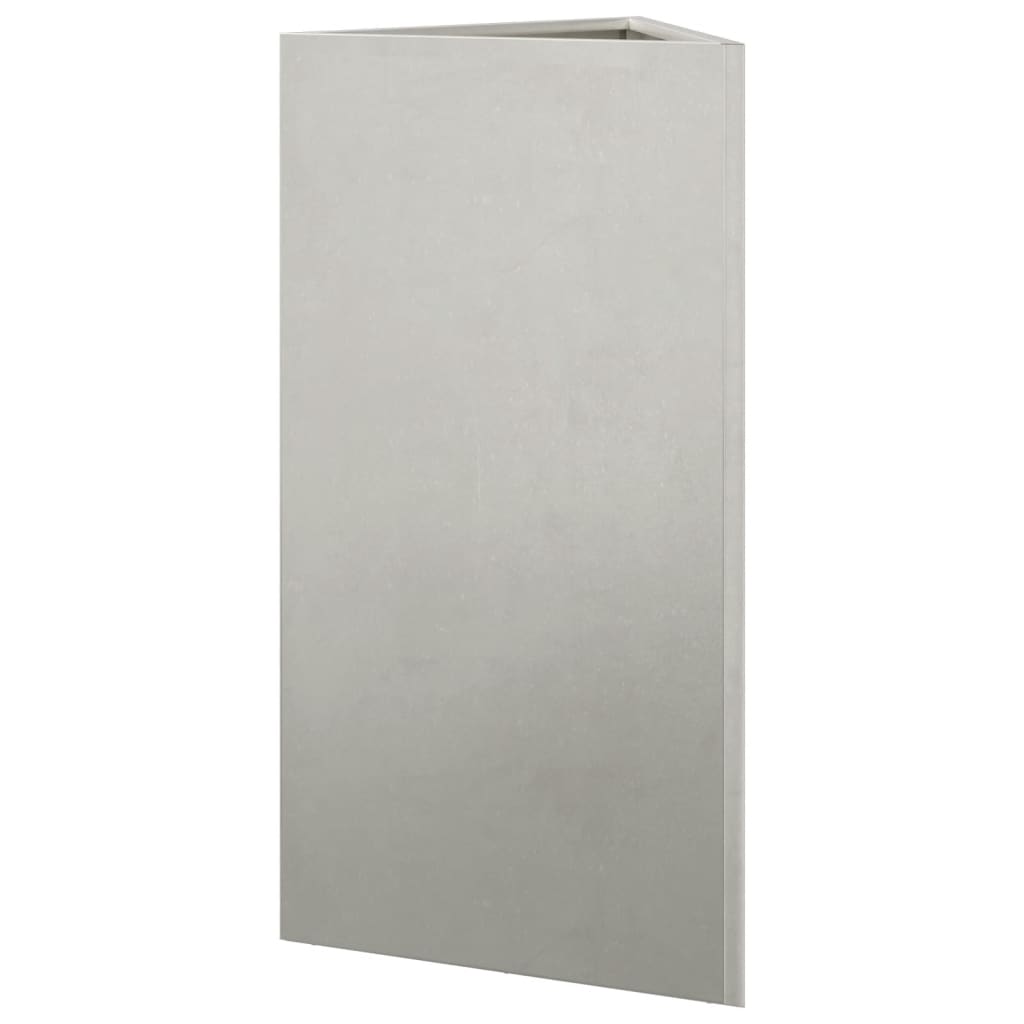 vidaXL Pflanzkübel Dreieckig 40x34,5x70 cm Edelstahl