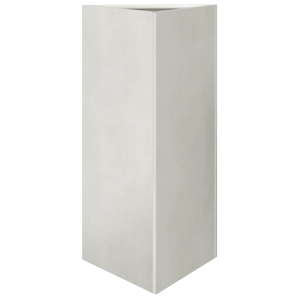 vidaXL Pflanzkübel 2 Stk. Dreieckig 40x40x75 cm Edelstahl
