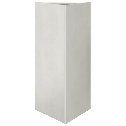 vidaXL Pflanzkübel 2 Stk. Dreieckig 40x40x75 cm Edelstahl
