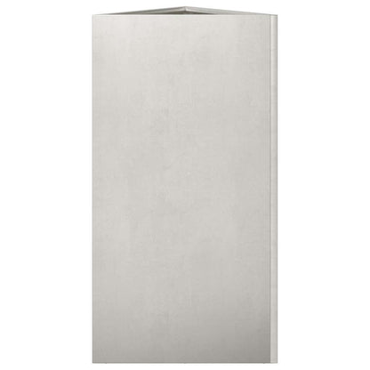 vidaXL Pflanzkübel 2 Stk. Dreieckig 40x40x75 cm Edelstahl