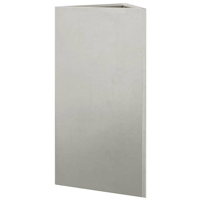 vidaXL Pflanzkübel 2 Stk. Dreieckig 40x40x75 cm Edelstahl