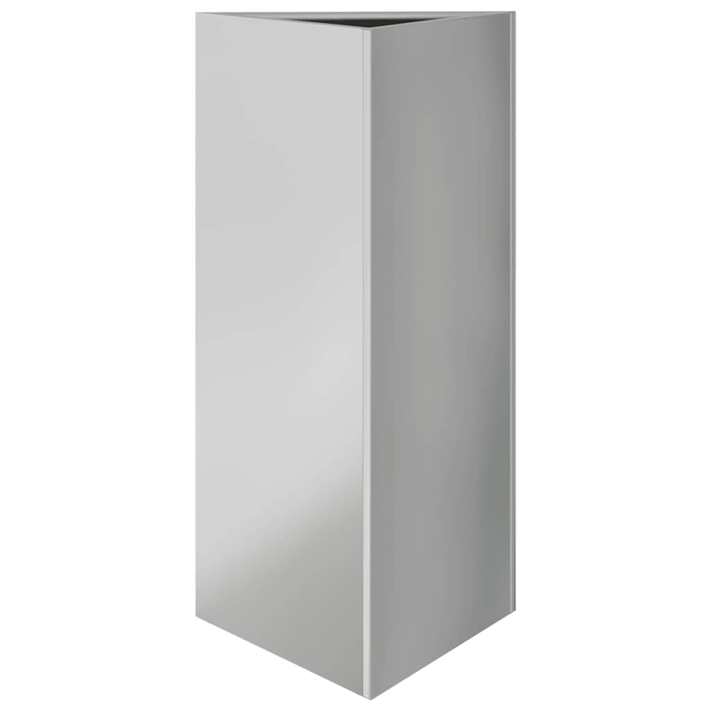 vidaXL Pflanzkübel Dreieckig 40x40x75 cm Verzinkter Stahl