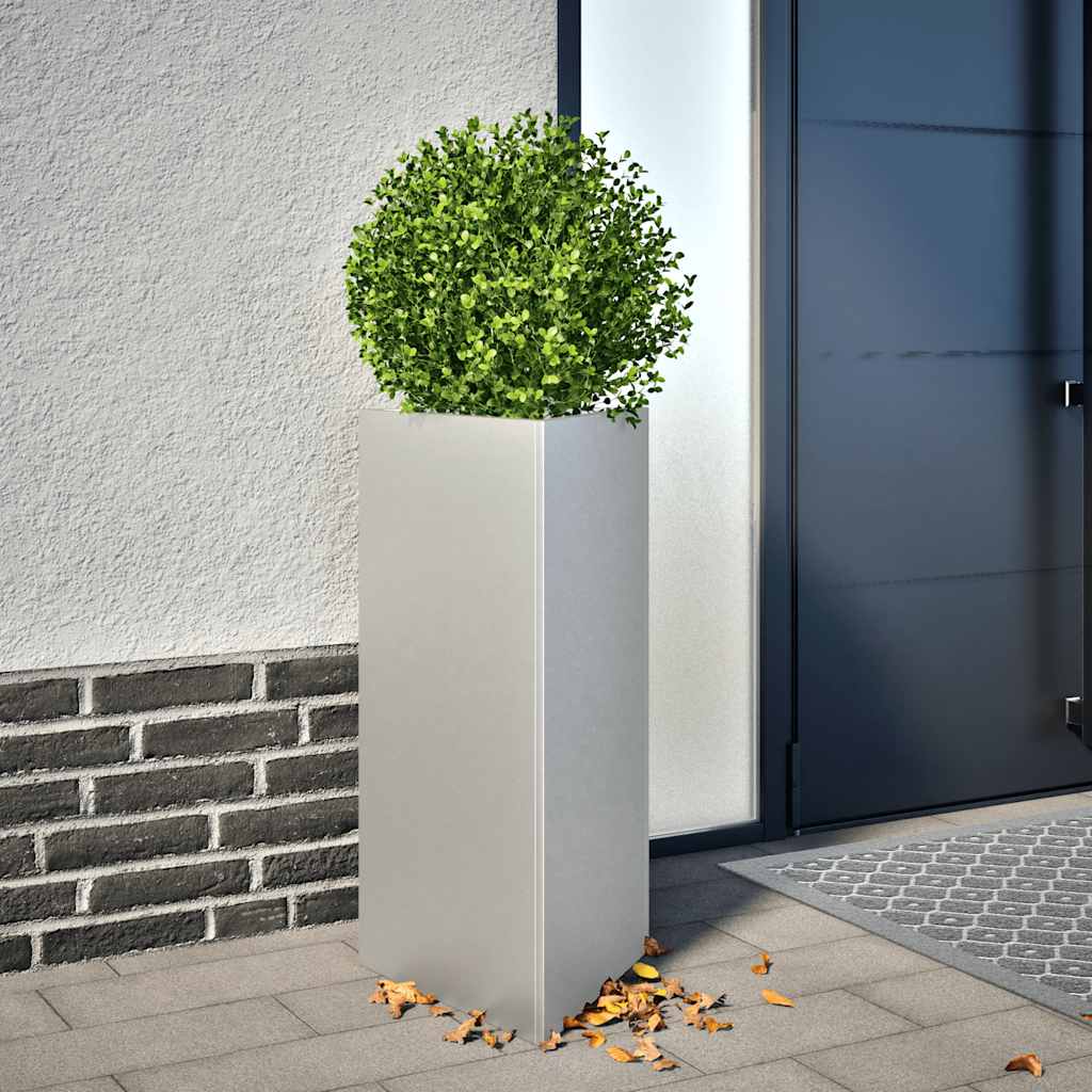 vidaXL Pflanzkübel Dreieckig 40x40x75 cm Verzinkter Stahl
