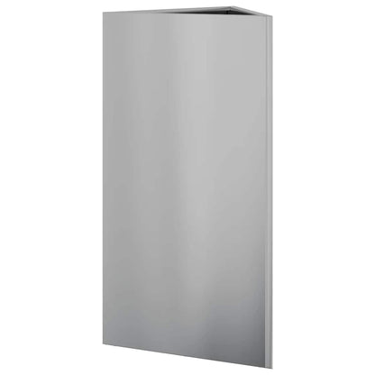 vidaXL Pflanzkübel 2 Stk. Dreieckig 40x40x75 cm Verzinkter Stahl