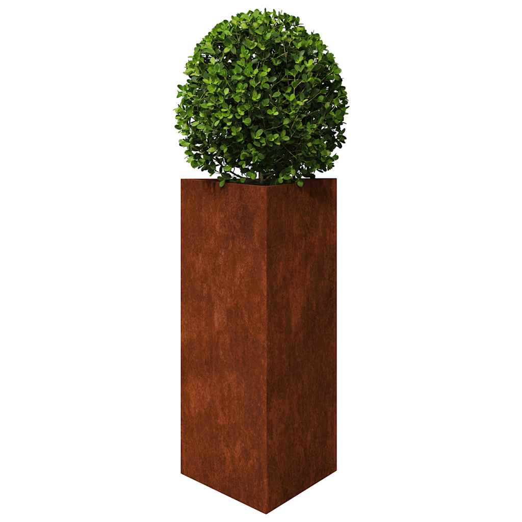 vidaXL Pflanzkübel 2 Stk. Dreieckig 40x40x75 cm Wetterfester Stahl