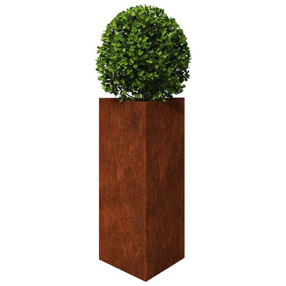 vidaXL Pflanzkübel 2 Stk. Dreieckig 40x40x75 cm Wetterfester Stahl