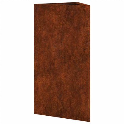 vidaXL Pflanzkübel 2 Stk. Dreieckig 40x40x75 cm Wetterfester Stahl