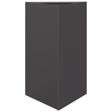vidaXL Pflanzkübel Schwarz Dreieckig 50x43x75 cm Stahl