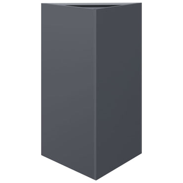 vidaXL Pflanzkübel Anthrazit Dreieckig 50x43x75 cm Stahl