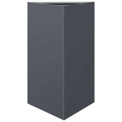 vidaXL Pflanzkübel Anthrazit Dreieckig 50x43x75 cm Stahl