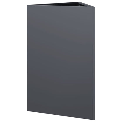 vidaXL Pflanzkübel Anthrazit Dreieckig 50x43x75 cm Stahl