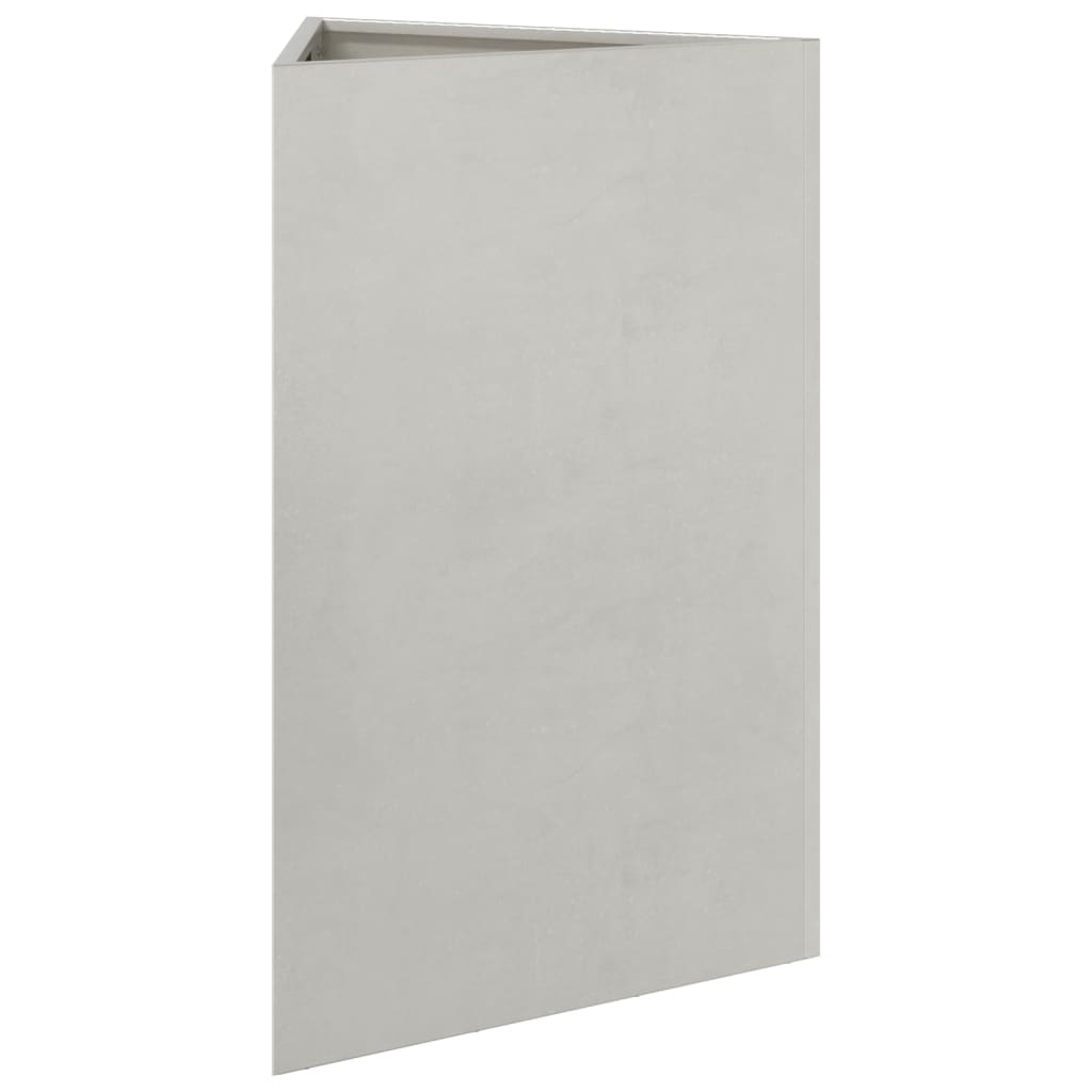 vidaXL Pflanzkübel 2 Stk. Dreieckig 50x43x75 cm Edelstahl